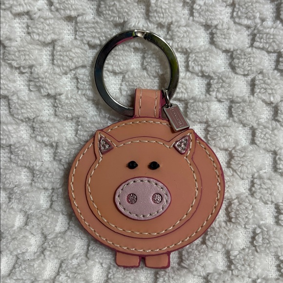Coach Pink Pig Keychain - Picture 2 of 4